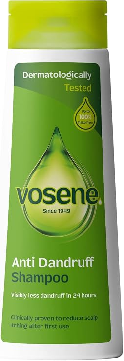 Vosene Anti-Dandruff Shampoo 300ml Reduces Dandruff & Scalp Itch, Daily Use