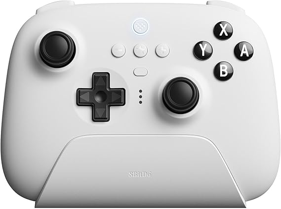 8BitDo Ultimate Bluetooth & 2.4g Controller with Charging Dock for Switch and Windows - White