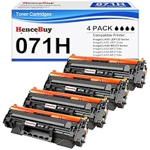 Compatible 071H CRG 071H CRG-071H Toner Cartridge for Canon 071H CRG071H 071 Black Toner Cartridge for Canon ImageCLASS LBP122dw MF273dw MF272dw MF275dw LBP120 MF270 Printer (4 Pack)