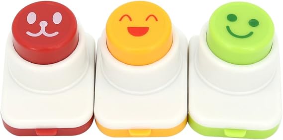 3Pcs Smile Face Laver Seaweed Nori Punch Rice Ball Onigiri Mould