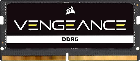 CORSAIR Vengeance SODIMM DDR5 RAM 16GB (1x16GB) 5600MHz CL48 Intel XMP iCUE Uyumlu Bilgisayar Belleği - Siyah (CMSX16GX5M1A5600C48)
