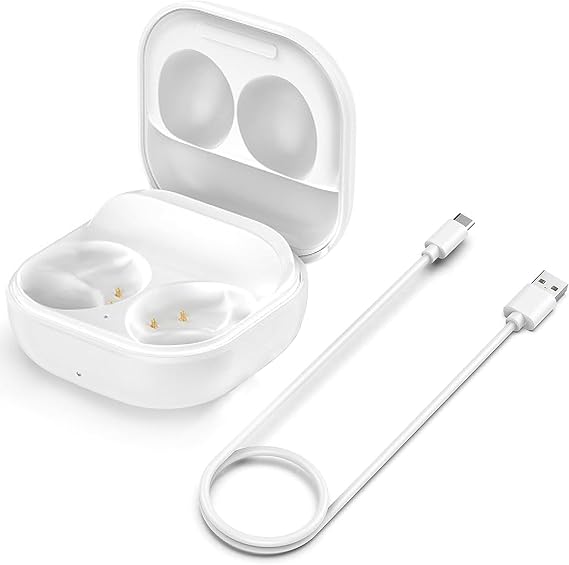 Charging Case for Galaxy Buds 2 (SM-R177), Replacement Charger Box Case Cover for Samsung Galaxy Buds2 Earbuds (White)