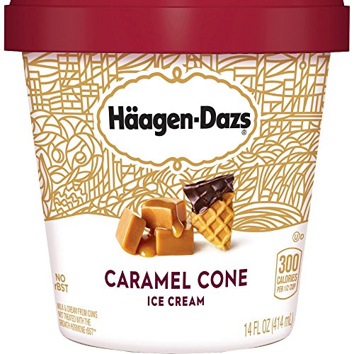 Haagen-Dazs Ice Cream, Caramel Cone, 14 oz Frozen
