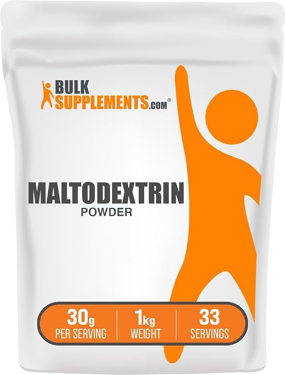 Maltodextrin Powder - Maltodextrin Supplement for Energy Boost, Food Grade - Unflavored & Gluten Free, 30g per Serving, 1kg (2.2 lbs) (Pack of 1)
