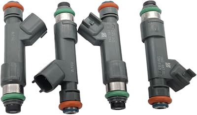 JESBEN 4pcs Set Petrol Nozzle Fuel Injectors Assembly 12 Holes Nozzles Replacement for Malibu 2.4L 2010-2012 HHR 2.2L 2.4L 2009-2011 for Pontiac G6 2.4L 2010 FJ1064 12613163