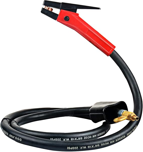 K3000 Carbon Arc Air Gouging Torch - Heavy Duty 600A with 7' Cable and 360-Degree Rotating Red Handle for Maximum Efficiency in Gouging and Cutting, Ideal for Welding and Metalworking