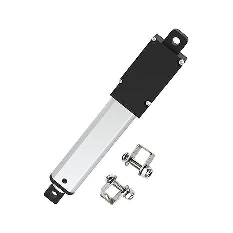 Stroke 100mm 40N 4 Inch Mini Linear Actuator 12V Force 9lbs Electric Linear Motion Actuators High Speed 0.6"/sec for Robotics,Home Automation with Mounting Brackets