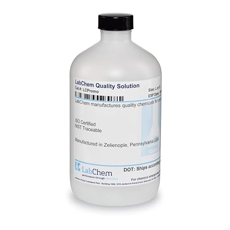 LabChem LC242701 Sodium Hydroxide Solution, 0.1N (0.1M), 500 mL Volume