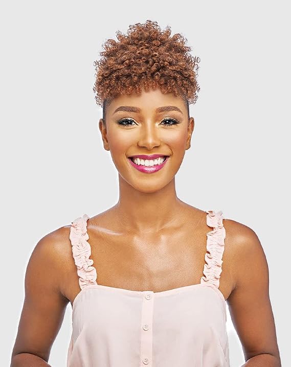 VANESSA Express Curl XShort Length Curly Wavy Style Synthetic Drawstring Hairpiece - ST ALLI (T530B)