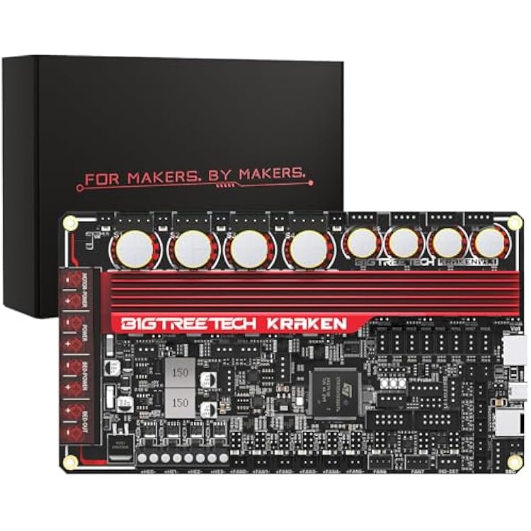 BIGTREETECH Kraken V1.1 Control Board Onboard 8TMC2160 Drivers Up to 60V Perfect Fit Voron Phoenix CoreXY 3D Printer DIY Support KlipperMarlinRRF for HDMI5HDMI7, EBB SB2209 CAN, BTT Pi