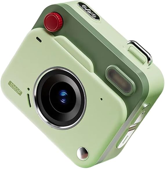 for MINI Retro Digital Camera with CCD 8MP Sensor, HD 1080P Photography and Video Recording, Compact 9.5x7.4x3.6 cm Electronic Image Stabilization, Automatic Controls for Students(Green)