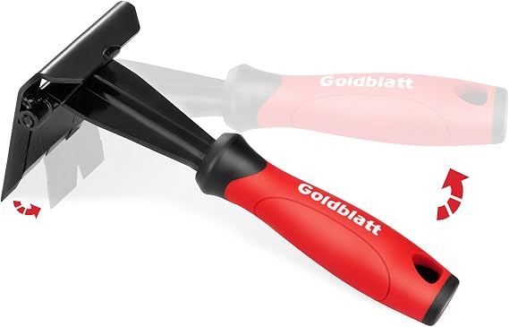 Goldblatt Mini Trim Puller, 3-Inch Molding Remover for No-Damage The Surface, Heavy Duty Pry Bar Removal Multi-Tool for Carpet Tack Strip, Baseboard, Molding, Siding and Flooring Removal
