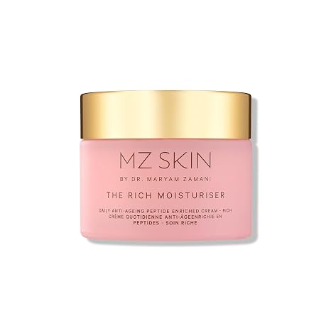 MZ SKIN The Rich Moisturizer | Intensive Anti-Aging Face Cream with Hyaluronic Acid, Peptides & Ceramides I Hydrating, Firming & Smoothing 50 mL / 1.69 oz