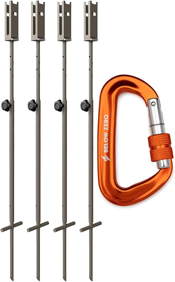 Cuddeback Genius Adjustable Post Mount (4-Pack) with Carabiner (5 Items)