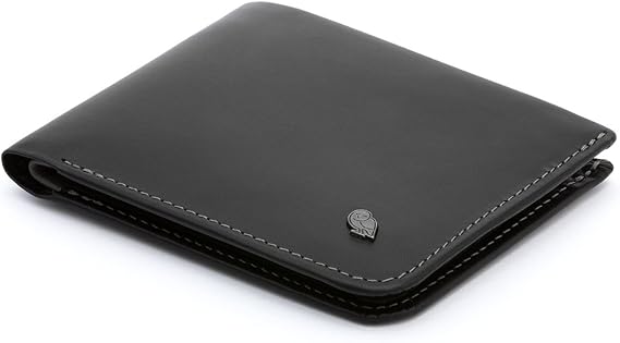 Bellroy Hide & Seek, Slim Leather Bifold Wallet, RFID Blocking - Black