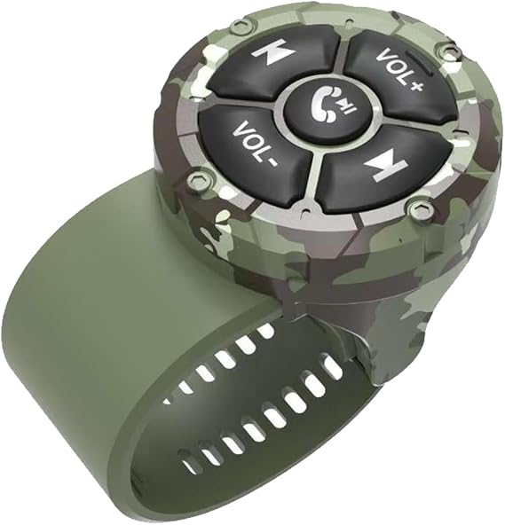 Adjustable Direction Wireless Bluetooth Media Remote Button | Waterproof Controller,Steering Wheel Control for iPhone/Android Device.Suitable for Bicycles,Electric Bicycles,Cars