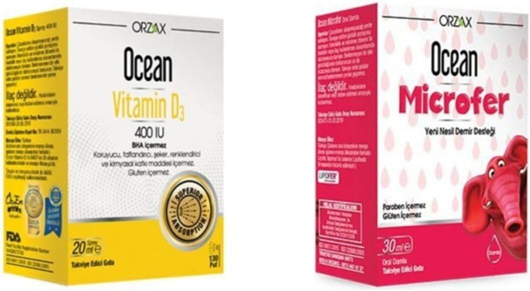 Ocean Orzax Vitamin D3 400 Sprey Ve Microfer 30 ml Damla P09320