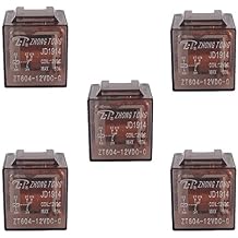 ESUPPORT Car Truck Auto 12V 60A 60 AMP SPDT Relay Relays 5 Pin Pack of 5