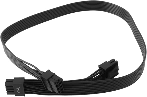 18AWG PSU 8 Pin Male to CPU 8 Pin (4+4 Pin) Male CPU Power Cable Compatible with Seasonic Modular PSU