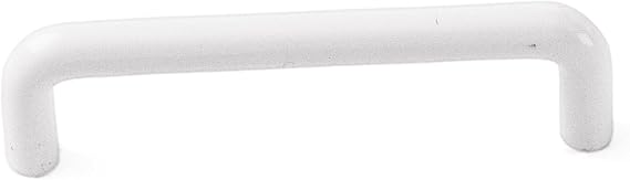 Laurey 34942 3.75 Inch - 96mm Plastic Wire Cabinet Hardware Pull - White
