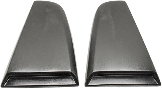 ZSYXGTAL PU Rear Window Louvers Covers Side Quarter Scoops for Nissan for 350Z 2003-2008 Black Style FZ-WDL-N350ZXE