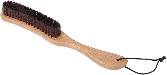 Clothes Brush with Boar Lint and Beech Handle for Suits, Cashmere, Wool, Velvet, Suede and Pet Hair