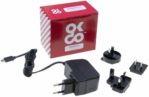 Raspberry Pi 4 Power Supply 5.1V/3A Multihead