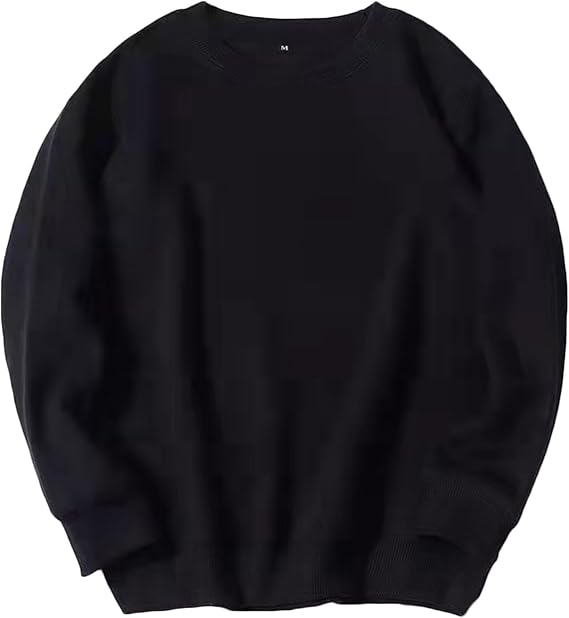 Crewneck Sweatshirt for Men Long Sleeve Solid Workout Gym Athletic Shirt Causal Stylish Pullover Fall Fashion Top