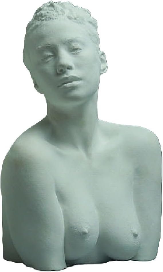 White Nude Female Statue, Beauty Nude Female Figurine, Sexy Bust Sculpture, Goddess Bust Decoration, for Home Office Art Decor(S)