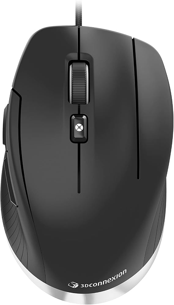 3Dconnexion CadMouse Compact (Compact Mouse, Optical, USB, Right-Handed, Black)