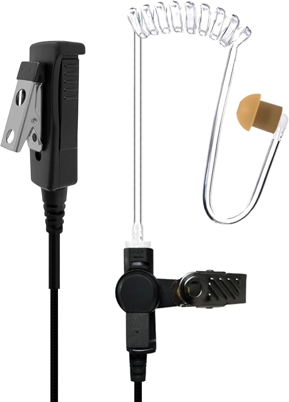 SHEEPDOG MICROPHONES 2-Wire Surveillance Earpiece Microphone, Security Headset, Compatible with Motorola XTS5000 XTS3000 XTS2500