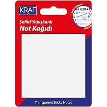 Kraf 76X76 Yapışkanlı Not Kağıdı 50Yp Şeffaf 7676Tr
