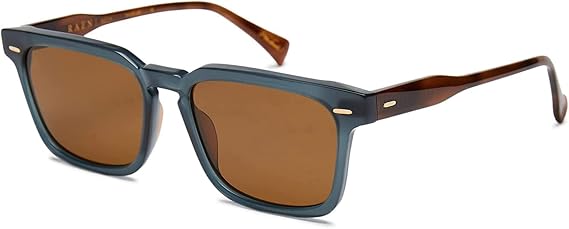 RAEN - Adin - Mens Lightweight Square Sunglasses UV Protection - Cirus/Vibrant Brown Polarized Lens (Size 54 MM) - Polarized Lenses