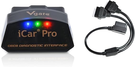Vgate iCar Pro WiFi (iOS, Android) OBD2 Car Code Reader & 16 Pin OBD2 Splitter