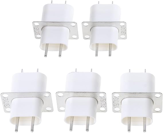 5Pcs Electronic Microwave Oven Magnetron 4 Filament Pin Sockets Converter Home
