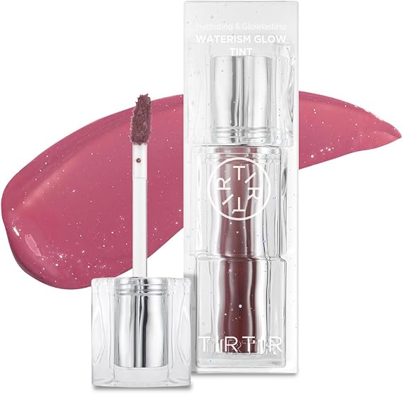 TIRTIR Waterism Tinted Lip Gloss #01 Mauve Rose, 0.14 Fl Oz – Kiss Ready Lipgloss, 12H Long Lasting Non Sticky Natural Tinted Glow Korean Multiuse Cheek and Lip Tint for Women gift