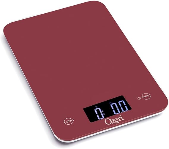 Ozeri Touch Digital Kitchen Scale (12 lbs Edition) in Tempered Glass