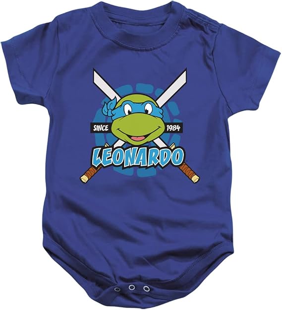 LOGOVISION TMNT Teenage Mutant Ninja Turtles Since 1984 Collection Unisex Infant Snap Suit for Baby