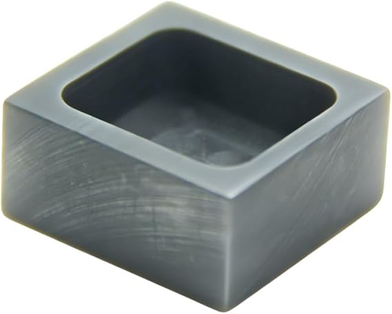 Graphite Ingot Mold, Melting Casting Mould, Silver Ingot, for Gold Silver Aluminum Copper Brass Zinc Plumbum and Alloy Metals,(25x24x12mm-40g Gold; 21g Silver)