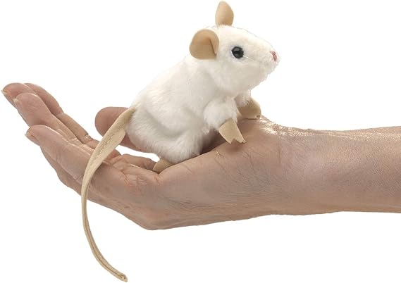 Folkmanis, Puppet Finger White Mouse