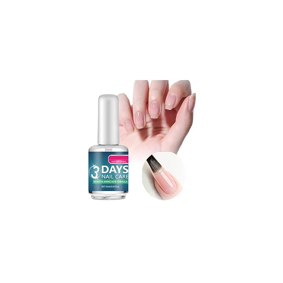 Nail Strengthener Polish, Keratin Nail Treatment for Thin Weak & Damaged Nails, Clear Nail Polish Solution Deep Moisturizer and Smoother Nail Care, Promotes Strength and Flexibility