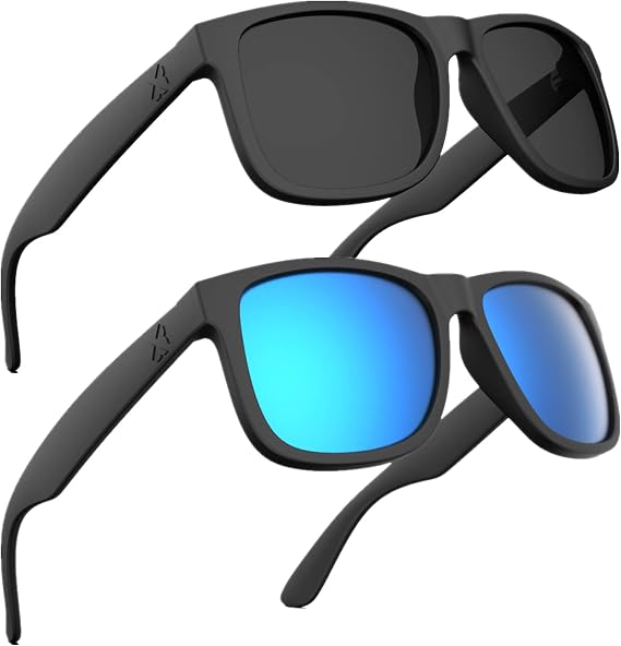 MAXJULI Polarized Sunglasses for Men and Women,UV Protection Rectangular Sun Glasses 8806
