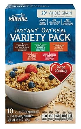Millville Instant Oatmeal (Varitey Pack)