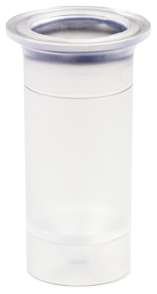 Caplugs Evergreen 127-1360-030 PB Series Piggyback Nesting Cups, 2 mL Low Profile Flange, Natural Polypropylene (PP), 11.5mm (D) x 30mm (H), Pack of 1000 (1271360030E1)