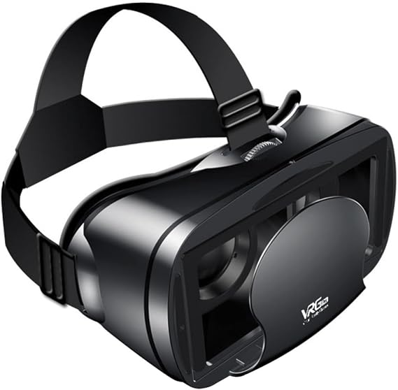 VR Headset Glasses 3D Full Screen Visual Wide-Angle Virtual Reality VRG Pro for 5-7inch Smartphone Movies Games VR Glasses