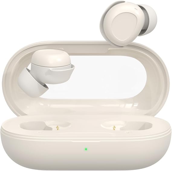 Sleep Earbuds, Sleep Headphones for Side Sleepers, Mini Bluetooth 5.4 Wireless Earbuds, Ultra-Soft Silicone Invisible Earphones for Sleeping, Noise Cancelling Earbuds with Long Battery Life (White)