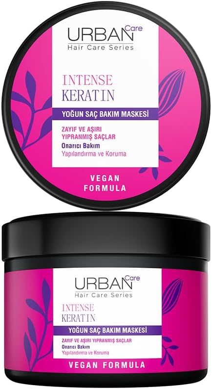 URBAN Care Intense Keratin Aşırı Yıpranmış Saçlara Özel Yoğun Saç Bakım Maskesi 230 ml- Vegan