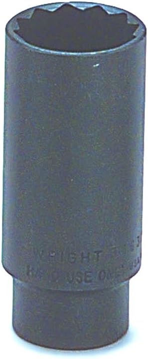 Wright Tool 34632 1/2" Drive 12 Point Deep Socket, 1"