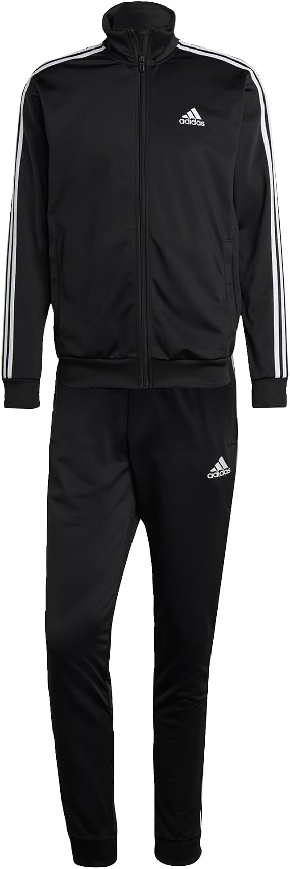 adidas Men's Sportswear Basic 3-Stripes Jersey Tracksuit