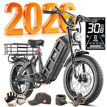 2026 eAhora Juliet Pro 2 Electric Bike for Adults, Peak 5400W Dual Motor, 43Mph, 60V 70Ah Battery for 220 Miles Range, 20" Fat Tires, APP, Commuting & Delivery
